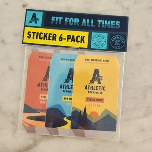 Athletic Brewing Stickers 6 Pack